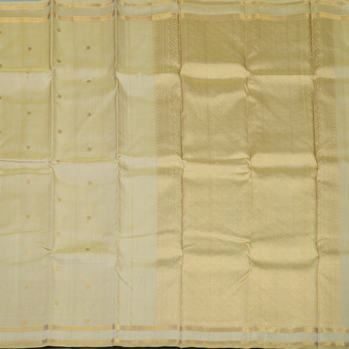 Hayagrivas Handloom Cream Kanjivaram Silk Saree KBE1453J5-1