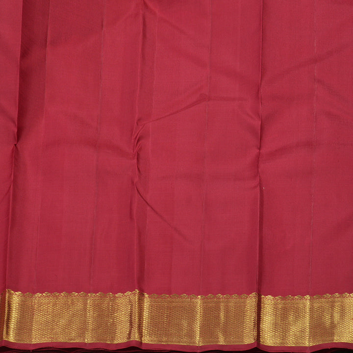 Hayagrivas Handloom Maroon Kanjivaram Silk Saree KBE1456J1-1