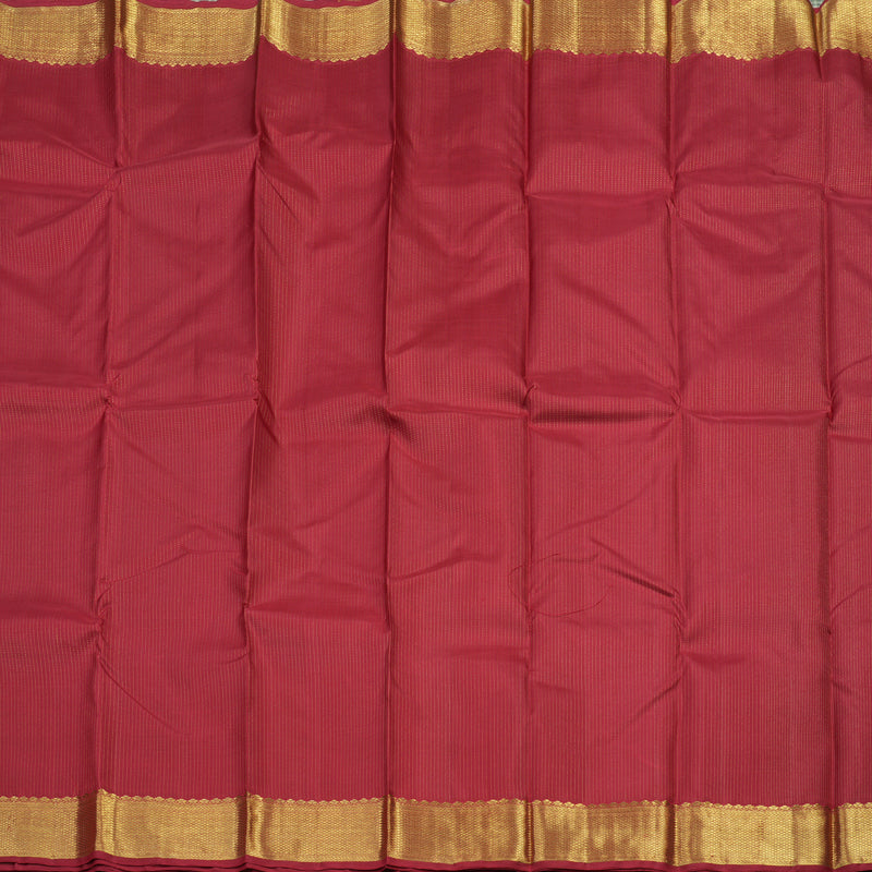 Hayagrivas Handloom Maroon Kanjivaram Silk Saree KBE1456J1-1