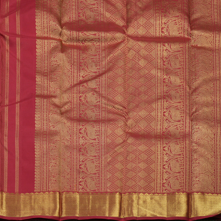 Hayagrivas Handloom Maroon Kanjivaram Silk Saree KBE1456J1-1