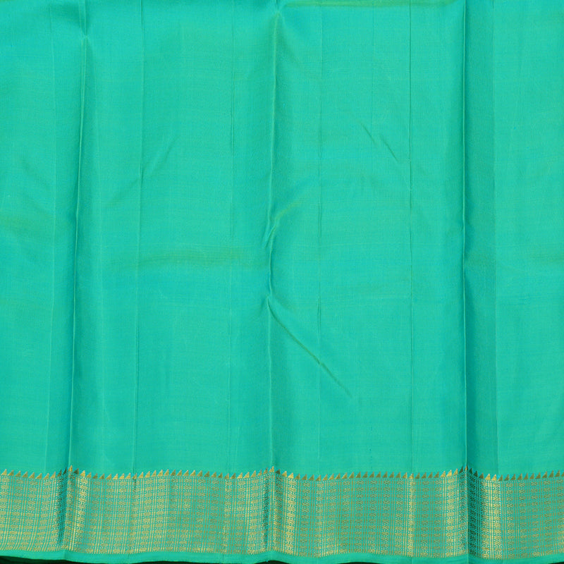 Hayagrivas Handloom Sea Green Kanjivaram Silk Saree KBE1456J2-1