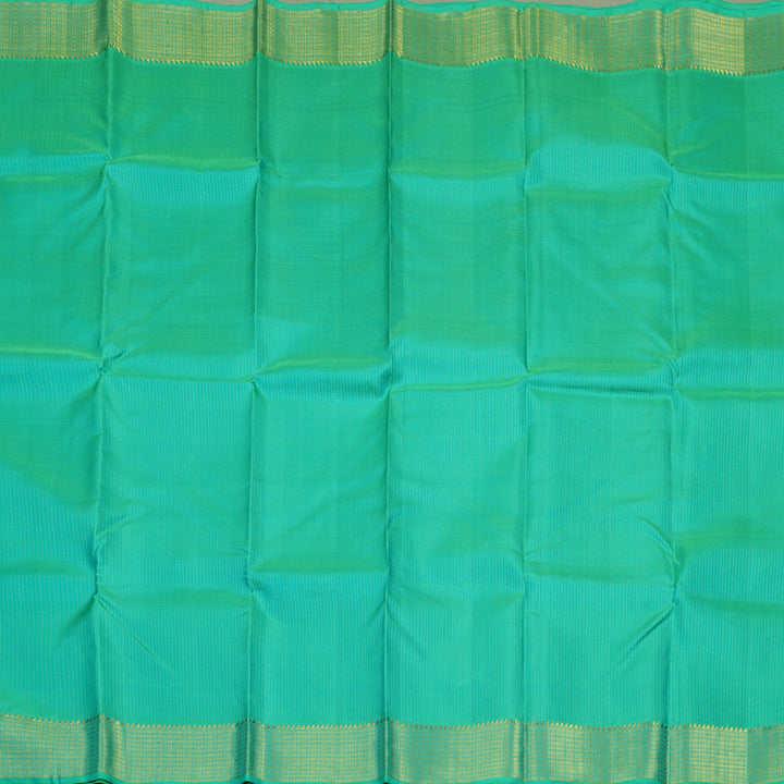 Hayagrivas Handloom Sea Green Kanjivaram Silk Saree KBE1456J2-1