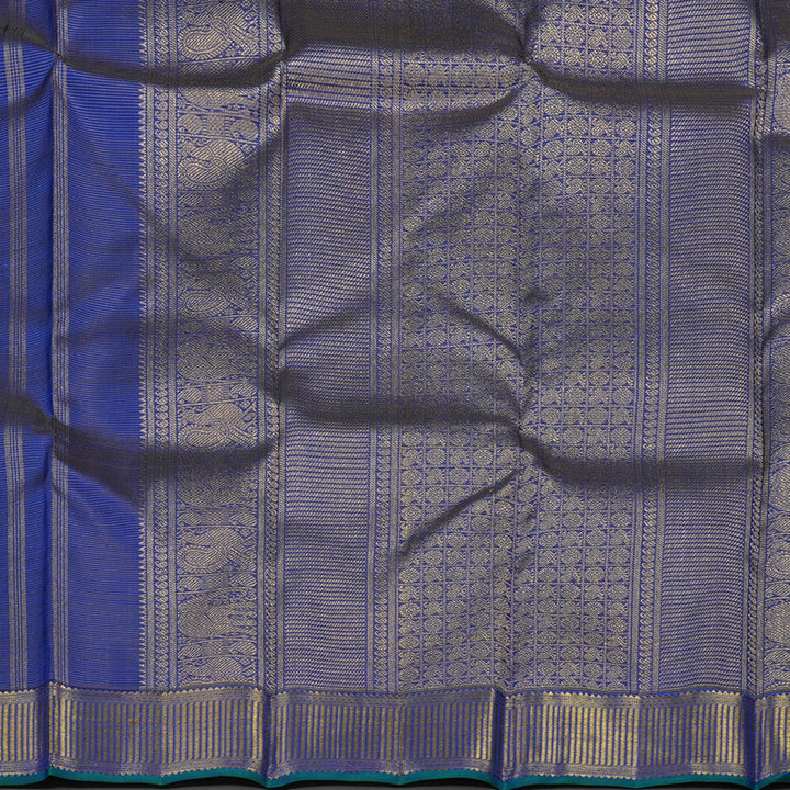 Hayagrivas Handloom Royal Blue Bridal Kanjivaram Silk Saree KBE1457J2-1