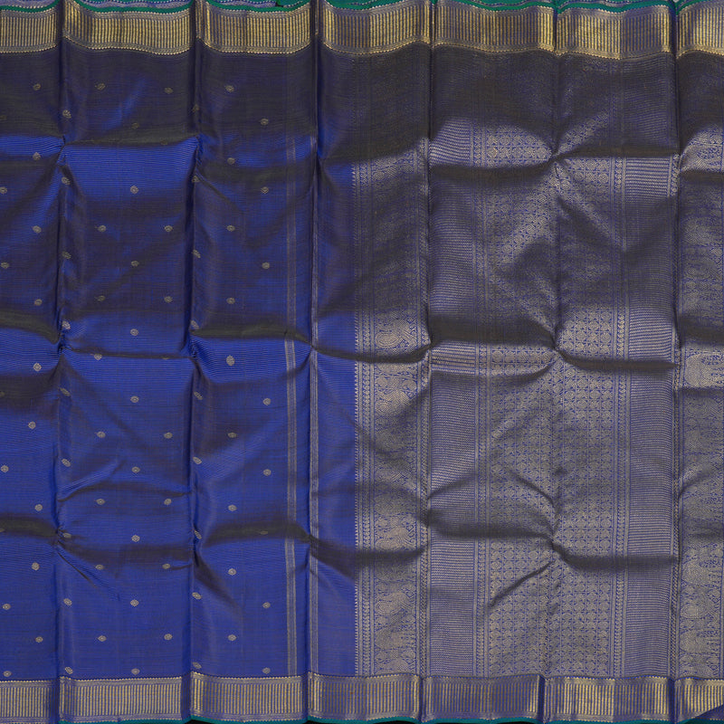 Hayagrivas Handloom Royal Blue Bridal Kanjivaram Silk Saree KBE1457J2-1