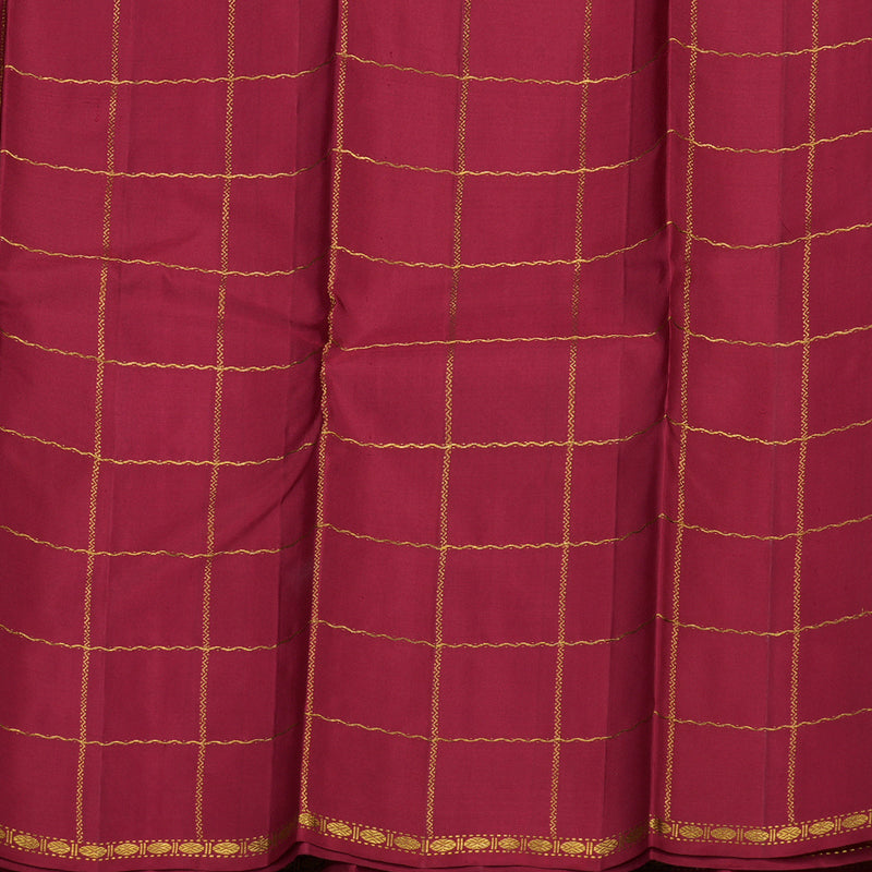 Hayagrivas Handloom Multicolour Checks Kanjivaram Silk Saree KBE1467J3-1