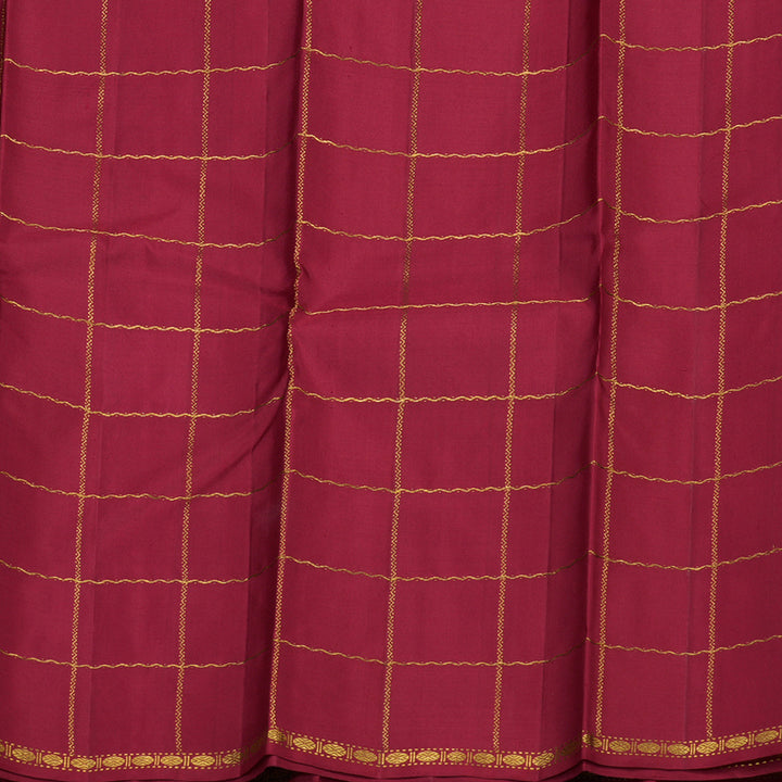 Hayagrivas Handloom Multicolour Checks Kanjivaram Silk Saree KBE1467J3-1