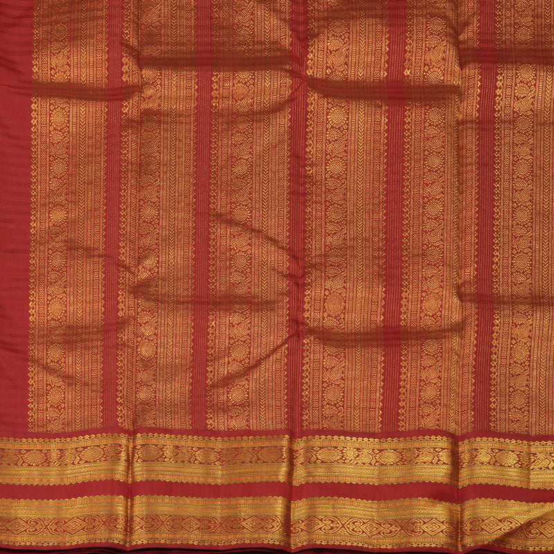 Hayagrivas Handloom Pista Green Kanjivaram Silk Saree with Deep Red Border KBE1469J15-1