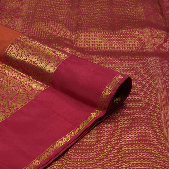 Hayagrivas Handloom Dual Tone (Sky Blue & Green) Kanjivaram Silk Saree with Ganga Jamuna Border KBE1469J24-1