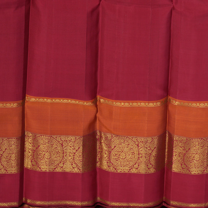 Hayagrivas Handloom Dual Tone (Sky Blue & Green) Kanjivaram Silk Saree with Ganga Jamuna Border KBE1469J24-1