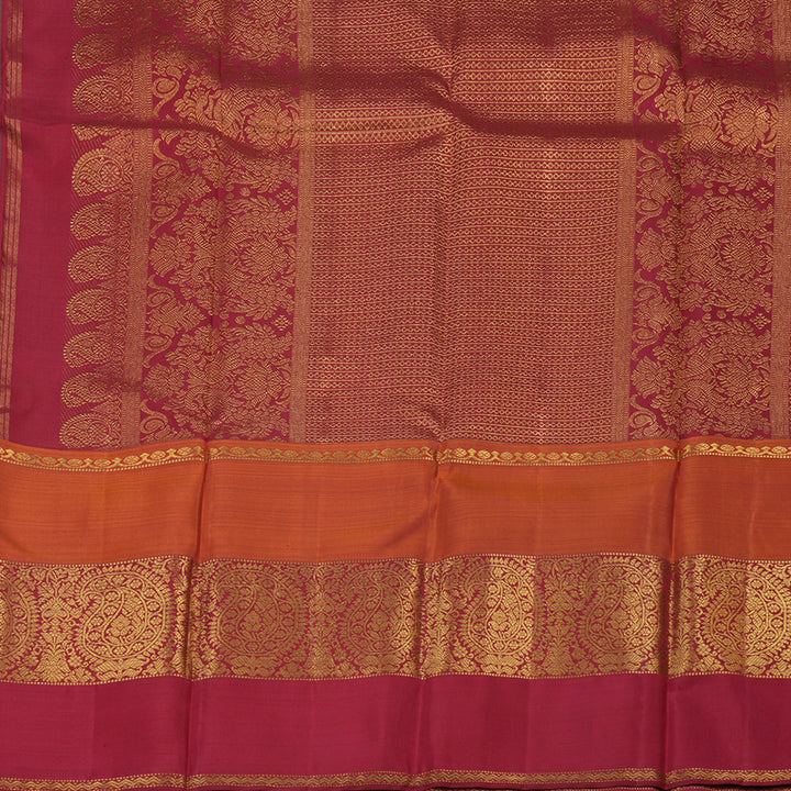 Hayagrivas Handloom Dual Tone (Sky Blue & Green) Kanjivaram Silk Saree with Ganga Jamuna Border KBE1469J24-1