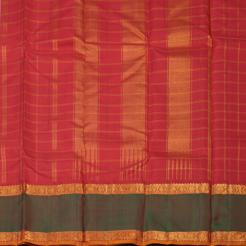 Hayagrivas Handloom Half White Kanjivaram Silk Saree with Manthalir Border KBE1471J1-1