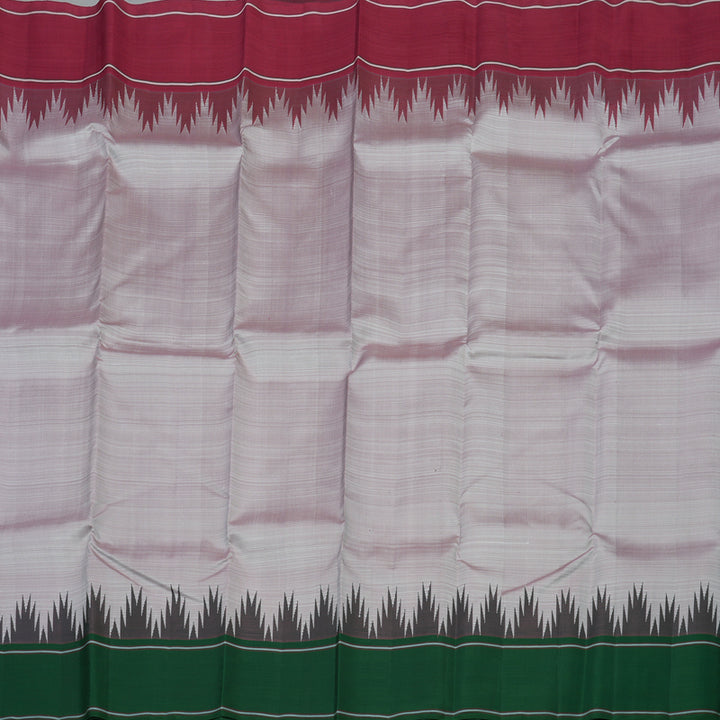 Hayagrivas Handloom Onion Pink Kanjivaram Silk Saree with Ganga Jamuna border KBE1472J4-1