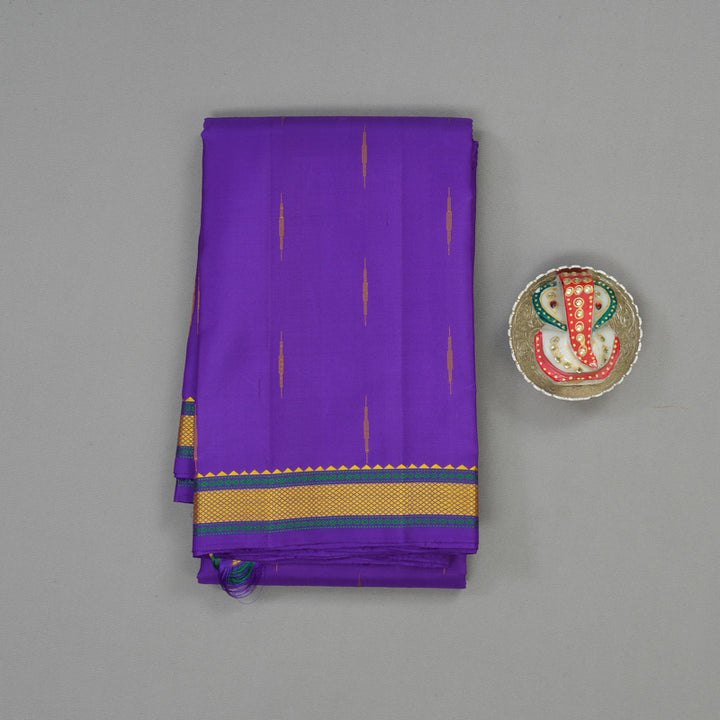 Hayagrivas Handloom Violet Kanjivaram Silk Saree KBE1474J3-2