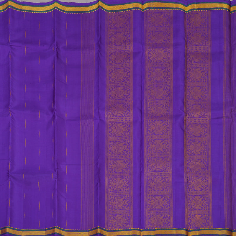 Hayagrivas Handloom Violet Kanjivaram Silk Saree KBE1474J3-2