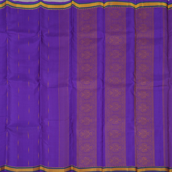 Hayagrivas Handloom Violet Kanjivaram Silk Saree KBE1474J3-2