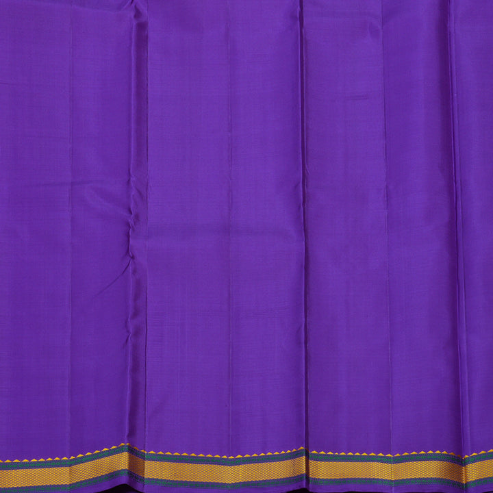 Hayagrivas Handloom Violet Kanjivaram Silk Saree with Small Border KBE1474J3-3
