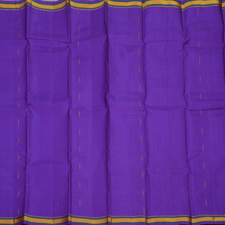 Hayagrivas Handloom Violet Kanjivaram Silk Saree with Small Border KBE1474J3-3