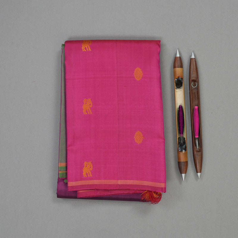 Hayagrivas Handloom Mubhagam Thread Work Silk Saree KBE1475J1-1