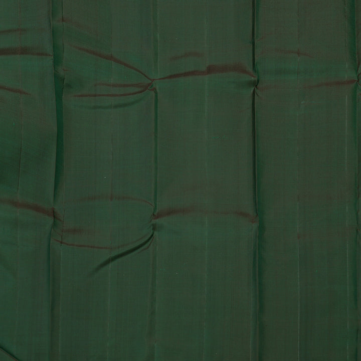 Hayagrivas Handloom Bottle Green Kanjivaram Silk Saree KBE1475J2-1