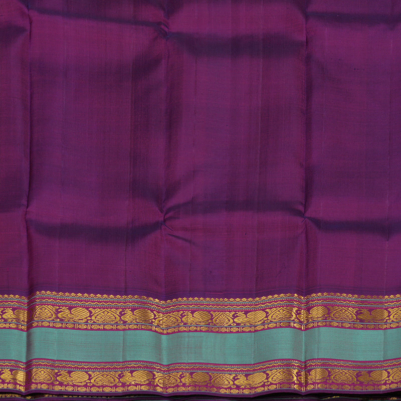 Hayagrivas Handloom Kanjivaram Silk Saree in Stunning Mustard Yellow KBE147D5-2