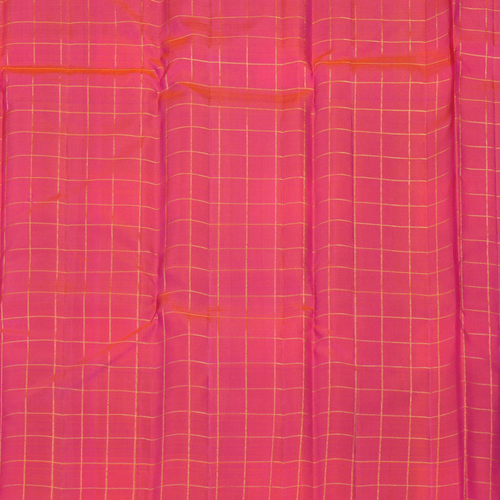 Hayagrivas Handloom Multicolour Checks Kanjivaram Silk Saree KBE1480J1-1
