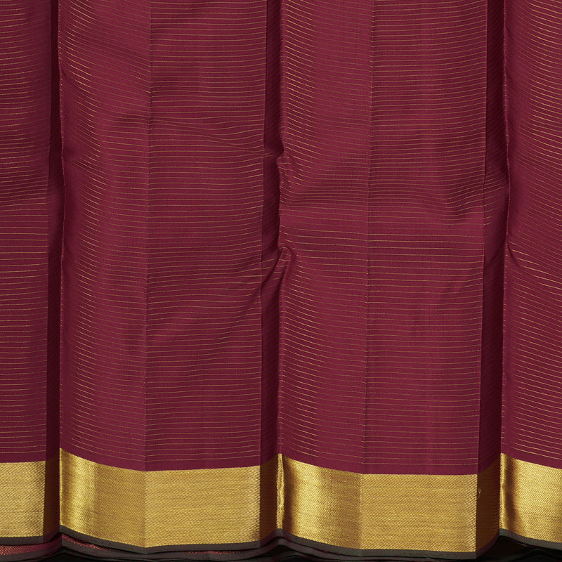 Hayagrivas Handloom Koorai Araku Maroon Kanjivaram Silk Saree KBE1482J9-1