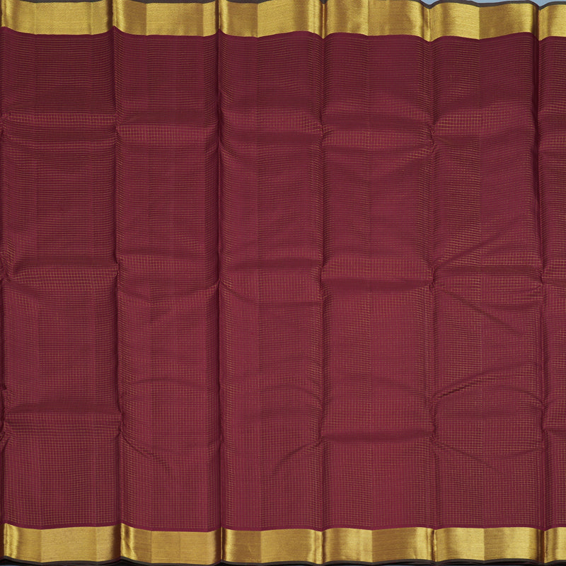 Hayagrivas Handloom Koorai Araku Maroon Kanjivaram Silk Saree KBE1482J9-1