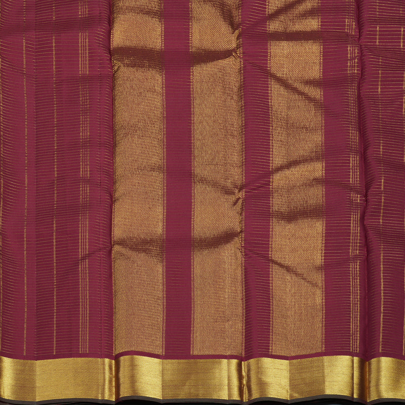 Hayagrivas Handloom Koorai Araku Maroon Kanjivaram Silk Saree KBE1482J9-1