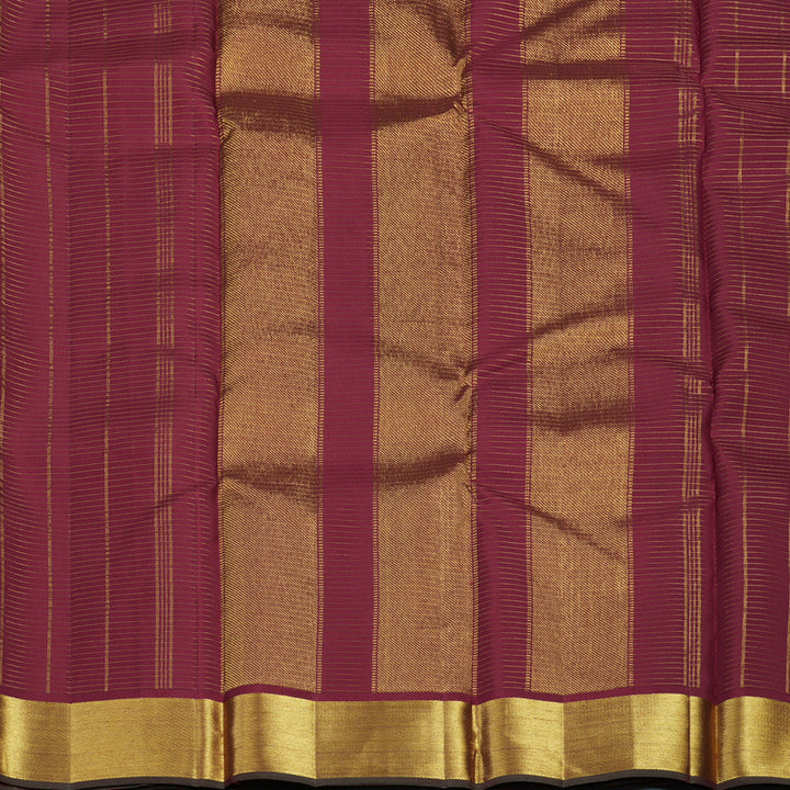 Hayagrivas Handloom Koorai Araku Maroon Kanjivaram Silk Saree KBE1482J9-1