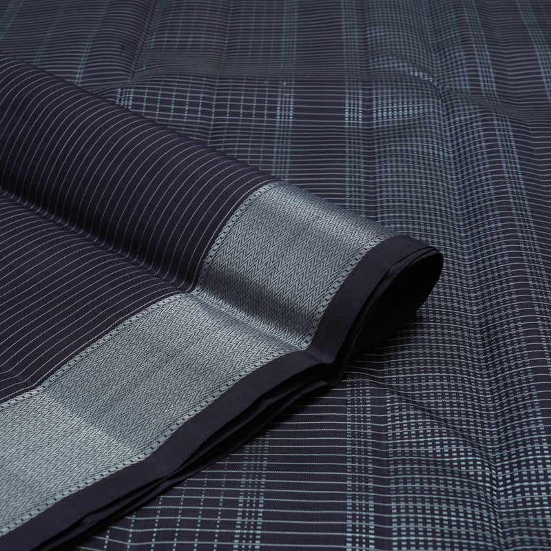 Hayagrivas Handloom Karum Neelam Kanjivaram Silk Saree with Karum Neelam Border KBE1484J6-1