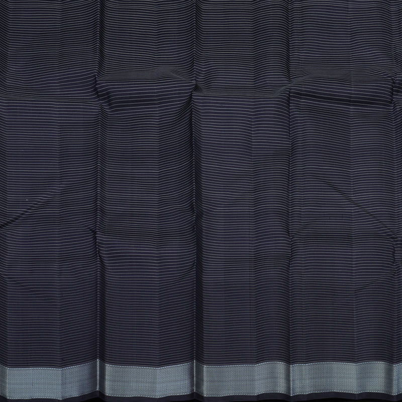 Hayagrivas Handloom Karum Neelam Kanjivaram Silk Saree with Karum Neelam Border KBE1484J6-1