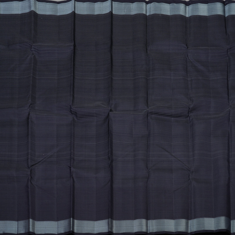 Hayagrivas Handloom Karum Neelam Kanjivaram Silk Saree with Karum Neelam Border KBE1484J6-1