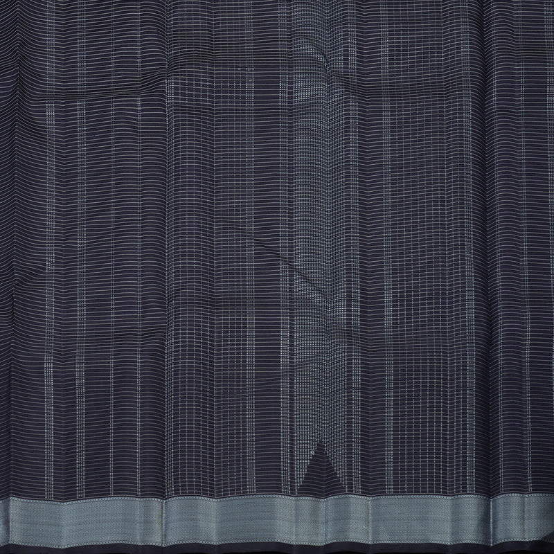 Hayagrivas Handloom Karum Neelam Kanjivaram Silk Saree with Karum Neelam Border KBE1484J6-1