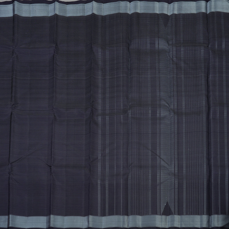 Hayagrivas Handloom Karum Neelam Kanjivaram Silk Saree with Karum Neelam Border KBE1484J6-1