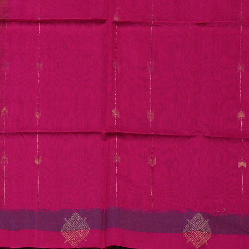 Hayagrivas Dry Mehandi Green Kora Silk Cotton Saree KBE1485J1-4