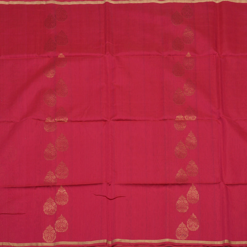 Hayagrivas Handloom Pink Pure Kora Silk Cotton Saree KBE1485J3-13