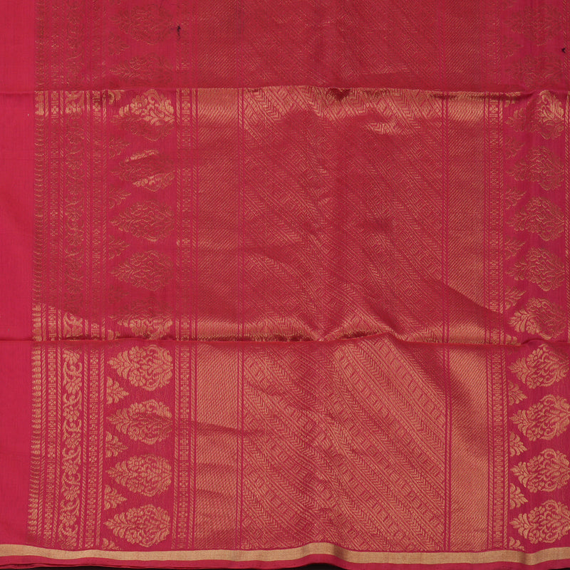 Hayagrivas Handloom Pink Pure Kora Silk Cotton Saree KBE1485J3-13