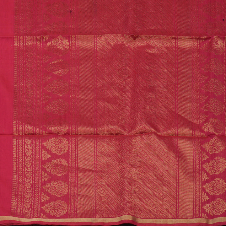 Hayagrivas Handloom Pink Pure Kora Silk Cotton Saree KBE1485J3-13