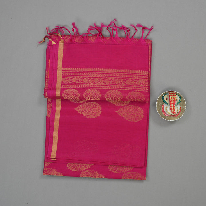 Hayagrivas Rani Pink Pure Kora Silk Cotton Saree KBE1485J3-19