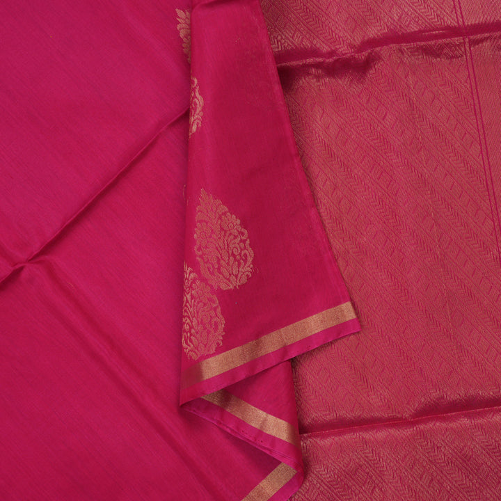 Hayagrivas Rani Pink Pure Kora Silk Cotton Saree KBE1485J3-19