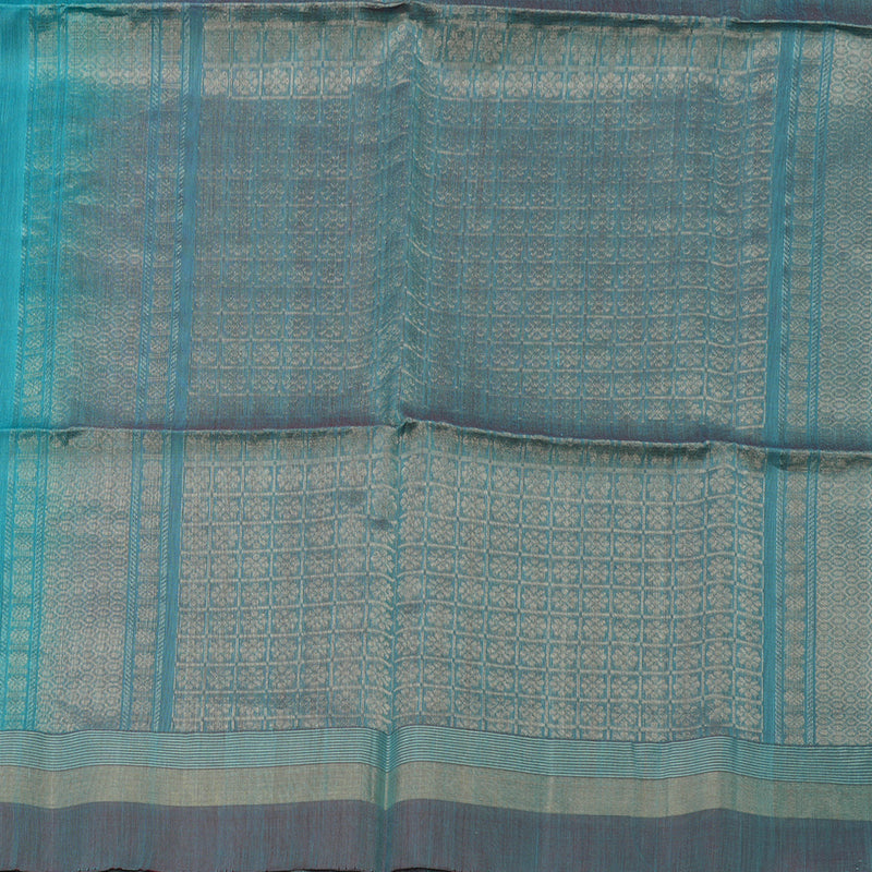 Hayagrivas Sky Blue Kora Silk Cotton Saree KBE1485J3-45