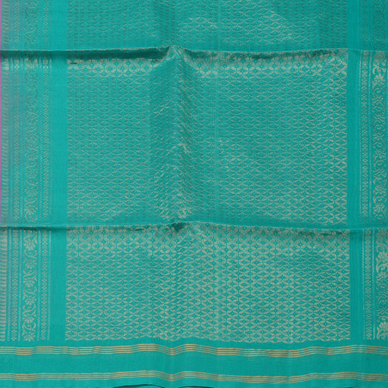 Hayagrivas Lavendar Pure Kora Silk Cotton Saree with Dual Tone Purple Border KBE1485J3-5