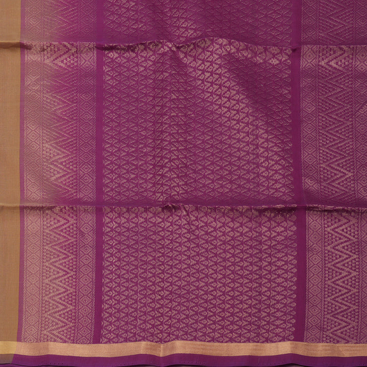 Hayagrivas Sandal Beige Pure Kora Silk Cotton Saree with Small Border KBE1485J3-58