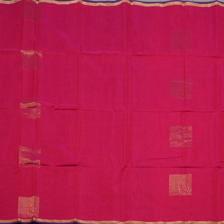 Hayagrivas Pink Kora Silk Cotton Saree KBE1485J3-59