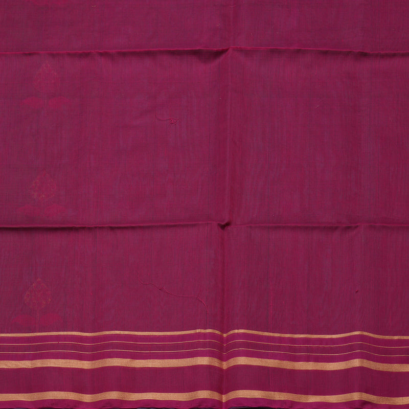 Hayagrivas Peacock Green Kora Silk Cotton Saree KBE1485J4-15