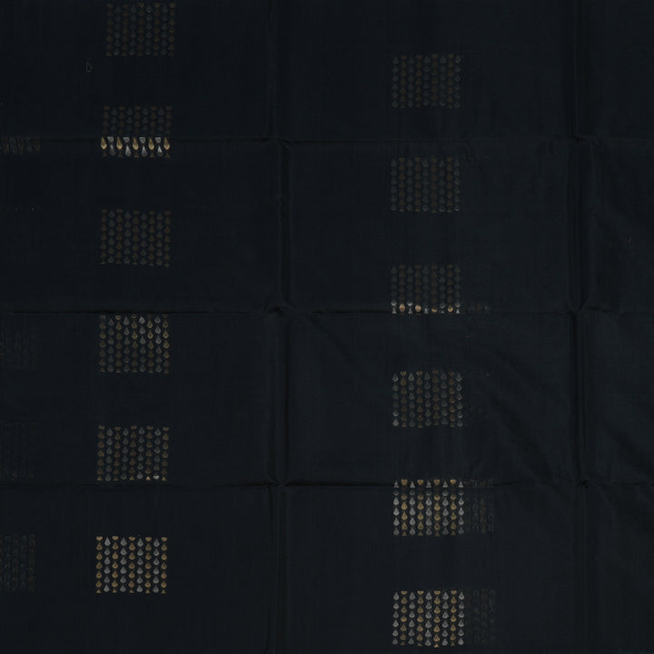 Hayagrivas Black Pure Kora Silk Cotton Saree KBE1485J4-3