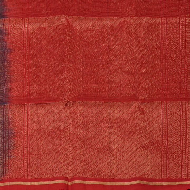 Hayagrivas Handloom Emrald Green Pure Kora Silk Cotton Saree KBE1485J4-5