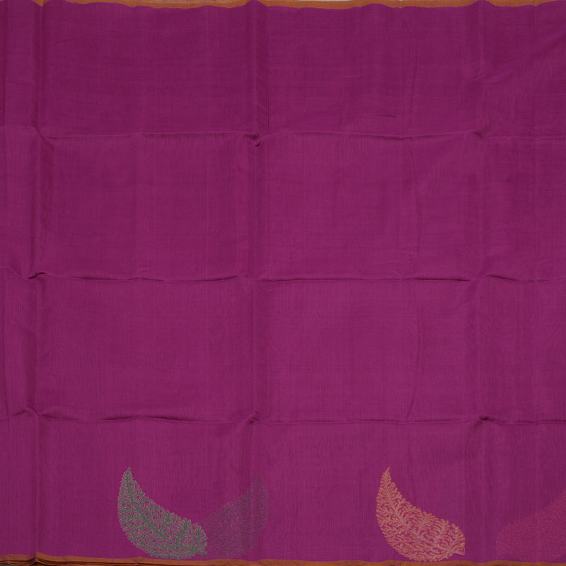 Hayagrivas Purple Kora Silk Cotton Saree KBE1485J5-12