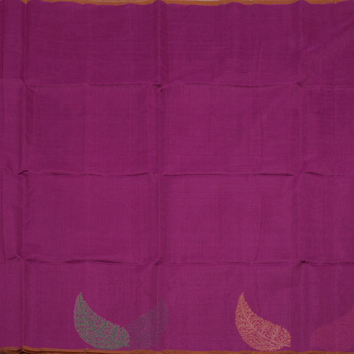 Hayagrivas Purple Kora Silk Cotton Saree KBE1485J5-12