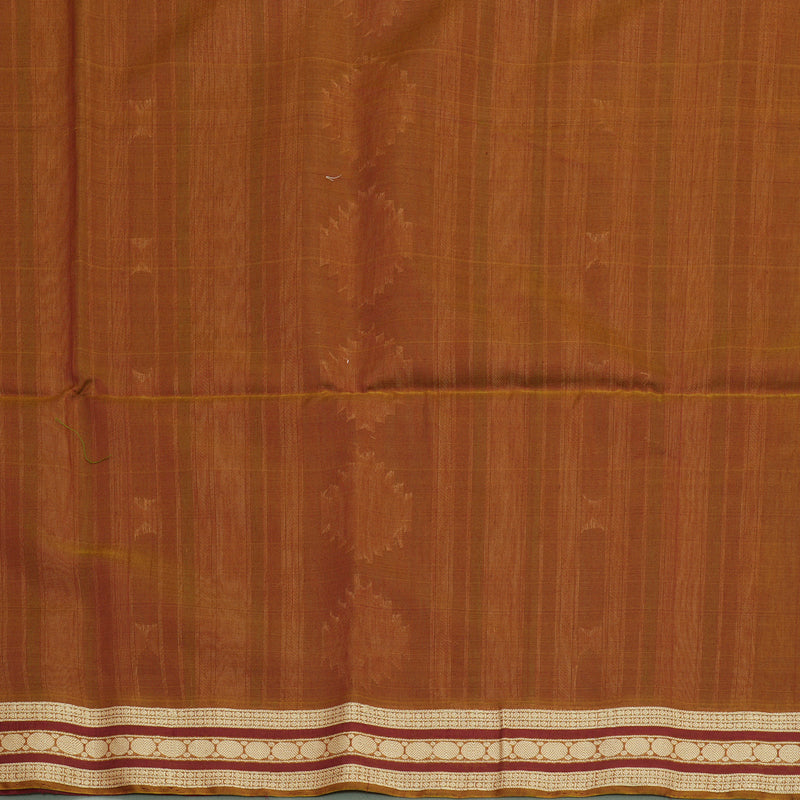 Hayagrivas Handloom Dual Tone Musard & Maroon Kora Silk Cotton Saree with Border KBE1485J5-8